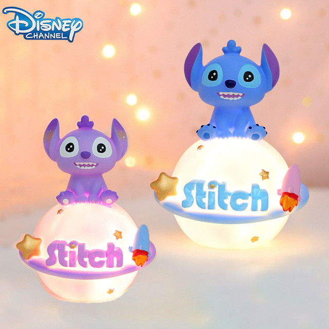 Disney Stitch Resin Bedside Lamp Cute Cartoon Planet Lamp Bedroom Lamp  Desktop Decoration Small Ornament Cartoon Party Gifts - Party & Holiday Diy  Decorations - AliExpress